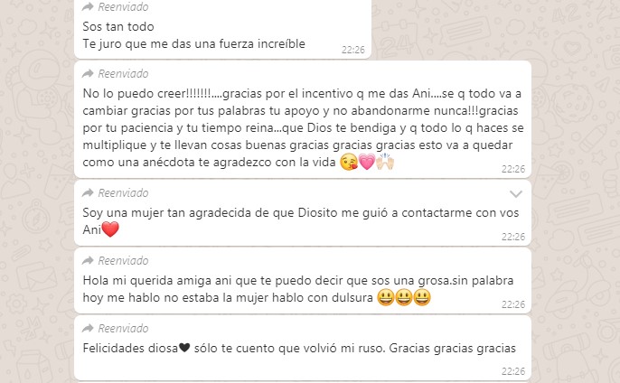 Amarres de amor, testimonio