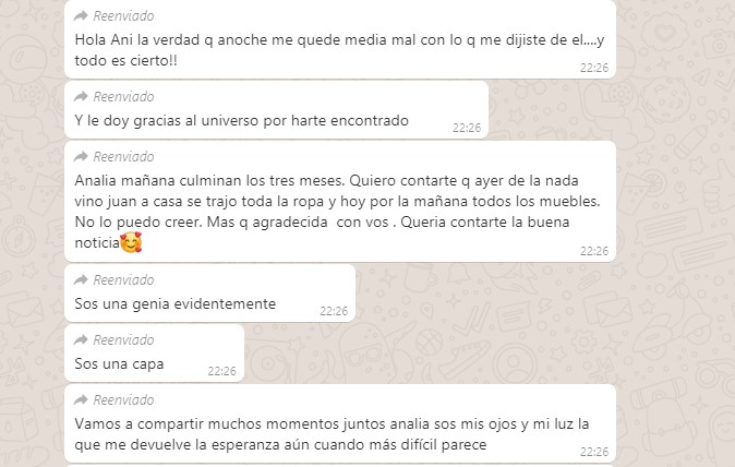 Amarres de amor, testimonio